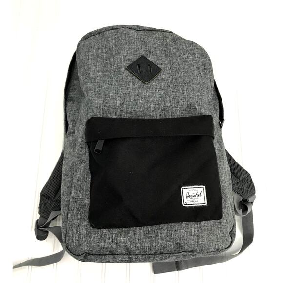 Herschel Supply Co Gray Black Heritage Zip Backpack